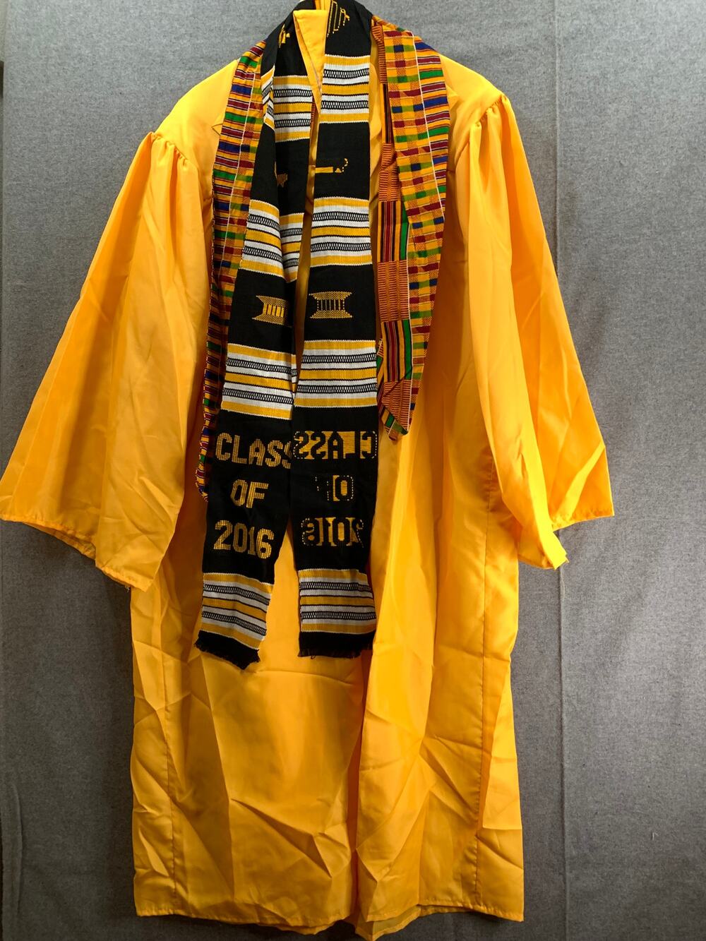 Jostens Yellow Graduation Dresses Unisex Academic Collection Size 5'4"-5'6"